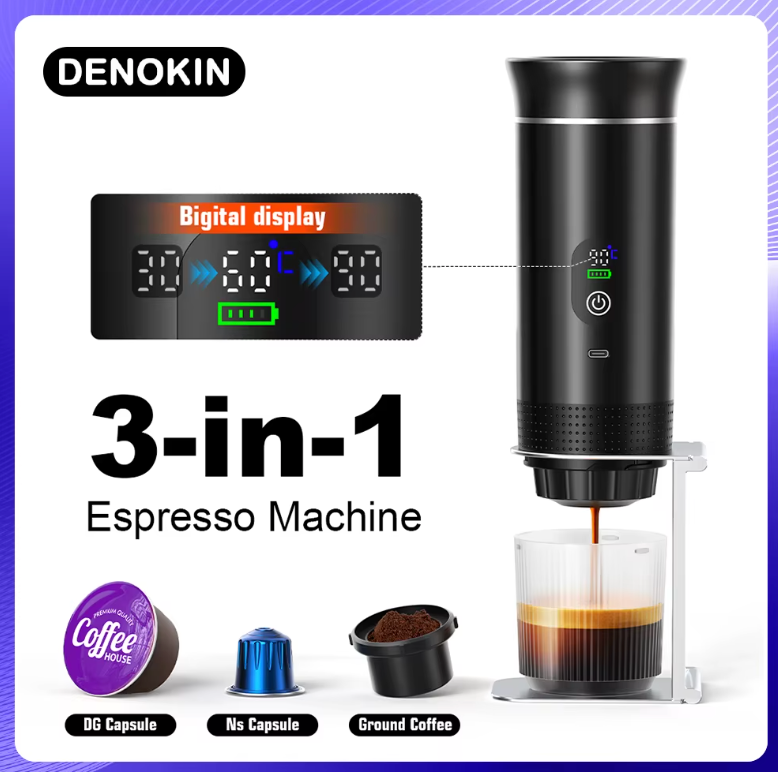 Portable Espresso Machine With Digital Display