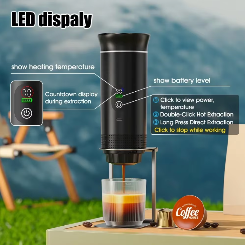 Portable Espresso Machine With Digital Display