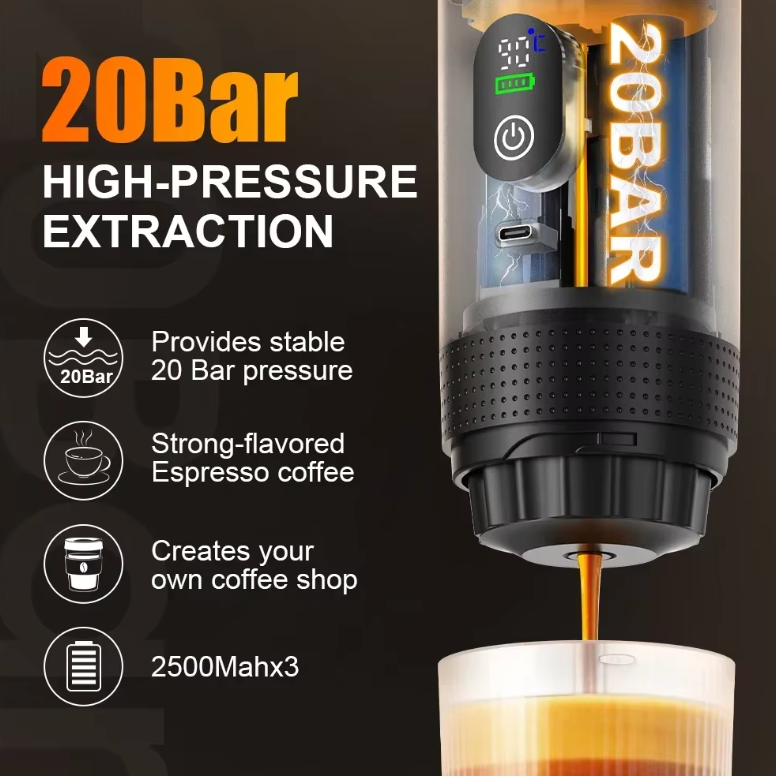 Portable Espresso Machine With Digital Display